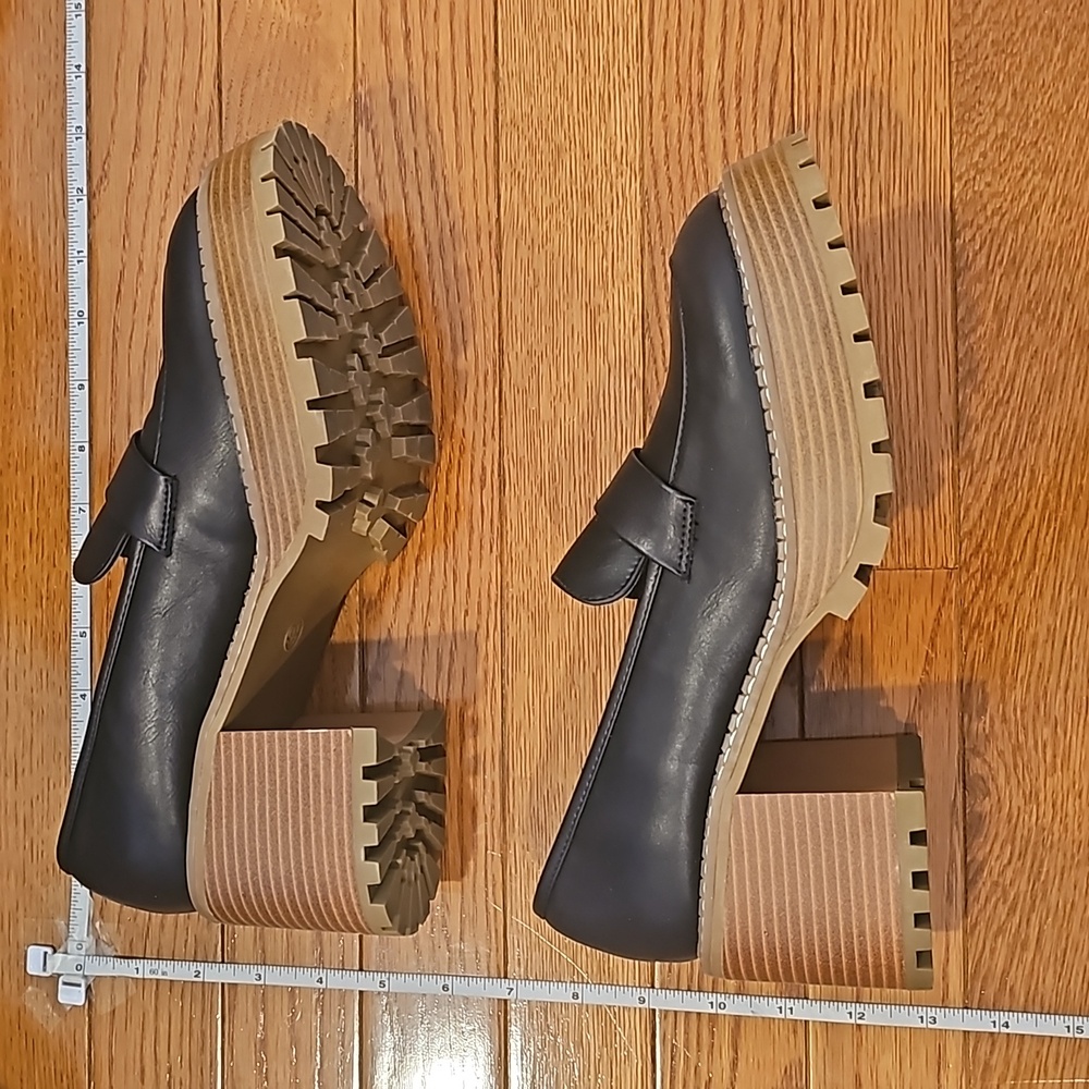 Mia chunky heeled loafers